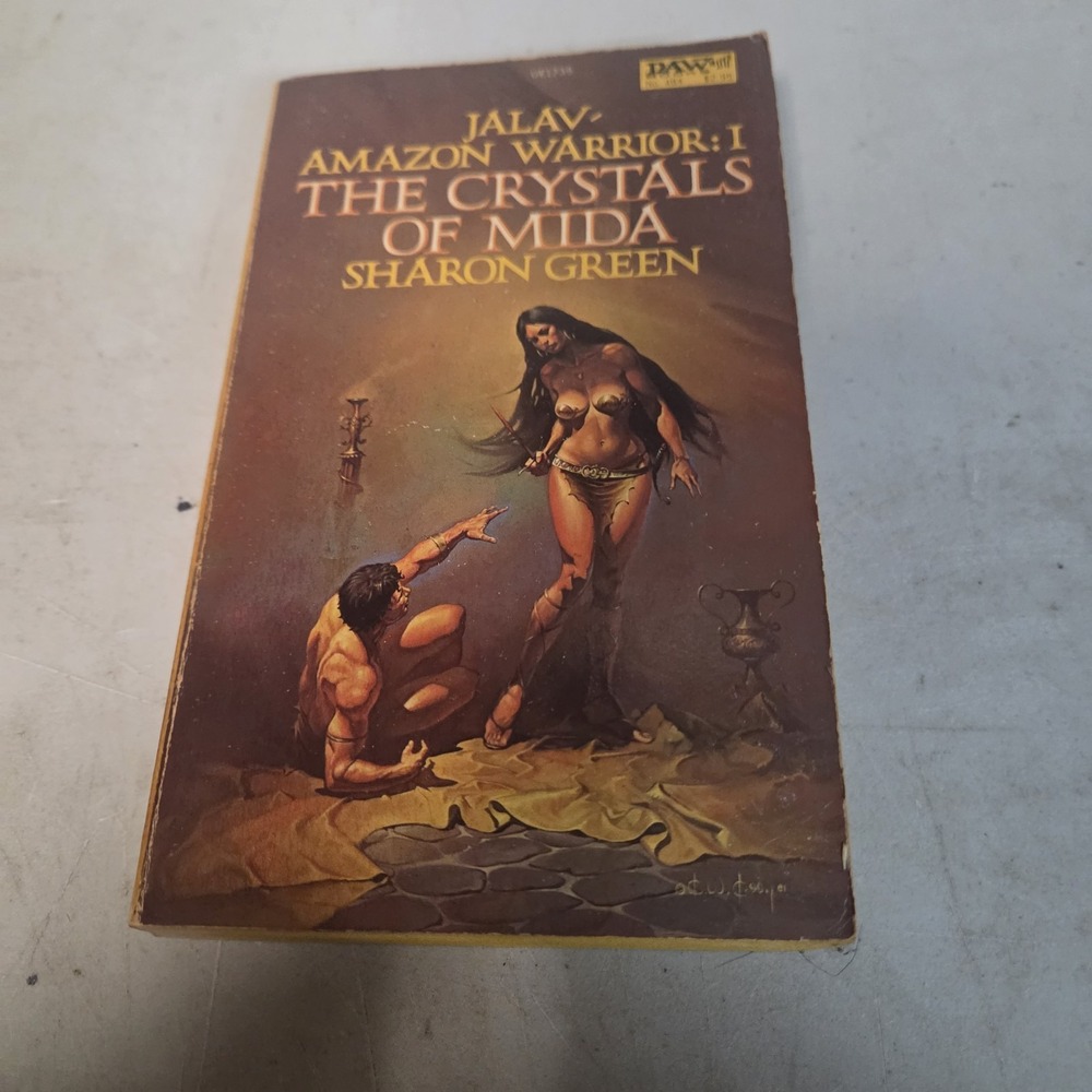 The Crystals of Mida Sharon Green Jalav Amazon Warrior 1st Print 1982 DAW Book